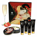 Подарунковий набір Shunga GEISHAS SECRETS – Полуничне шампанське: для шикарної ночі удвох