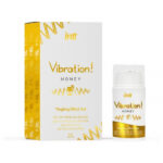Рідкий вібратор Intt Vibration – Honey (Мед), 15 мл, їстівний, зігріваючий ефект